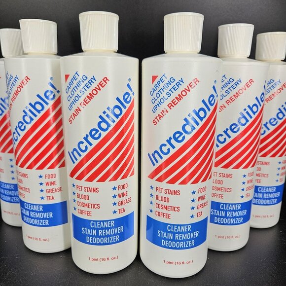 Incredible Stain Remover Cleaner 6 Carpet Upholstery Pet Stains Deodorizer 16oz - Picture 2 of 10